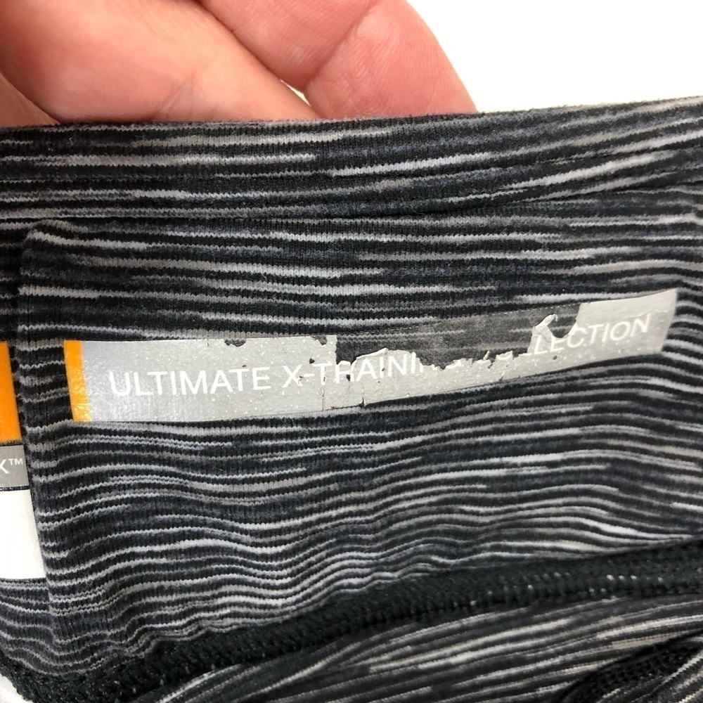Lucy PowerMax Bermuda Short Legging Sz XL Grey Space Dye Mid Thigh X Training Co - Picture 8 of 10